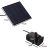 Solcellsdriven fontän | vattenpump för fågelbad och fontäner