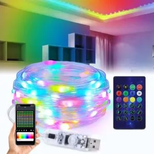 Smart RGBIC LED Ljusslinga med APP Fjärrkontroll 10m