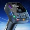Bluetooth biladapter laddare pd | trådlös fm-sändare & musikspelare med usb