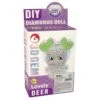Diy 3d diamond painting nyckelring med diamanter pysselset vit