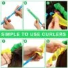 Hårrullar heatless curling papiljotter 18-pack