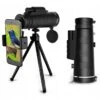 Monokulär kikare med mobilhållare och stativ 40x60