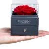 Presentask för smycken med evig ros