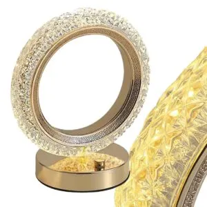 Trådlös Bordslampa Kristall Touch LED RGB