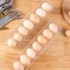 2-pack äggdispenser för kylskåp | ägglåda för 14 ägg transparent