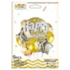 Ballongset födelsedag happy birthday | 10 ballonger guld