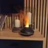 Flammande aroma diffuser | 3 eteriska oljor | rgb luftfuktare
