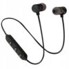 Trådlösa bluetooth sporthörlurar med magnetfäste svart