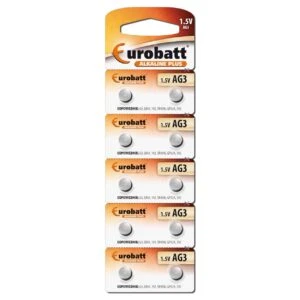 10-Pack Knappcellsbatteri AG3