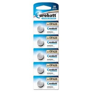5-Pack CR1620 Knappcellsbatteri