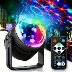 Discolampa | Discokula RGB med Fjärrkontroll och Röststyrning