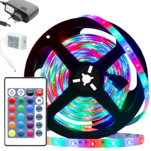 Vattentät RGB LED List med Fjärrkontroll 4,5m