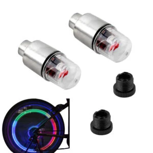 2-Pack Lysande RGB LED Ventilhattar för Bil eller Cykel
