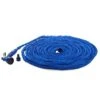 Expanderbar trädgårdsslang 20-60m med pistolmunstycke 7 sprutlägen blå
