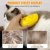 Katt- och hundborste med ånga - massageborste för djur