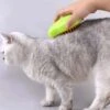 Katt- och hundborste med ånga - massageborste för djur