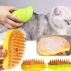 Katt- och hundborste med ånga - massageborste för djur