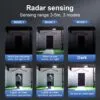 Led strålkastare 90w med solcell, rörelsevakt och skymningssensor ip67