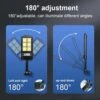 Led strålkastare 90w med solcell, rörelsevakt och skymningssensor ip67
