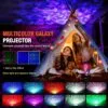 Rgb stjärnprojektor led nattlampa med bluetooth högtalare och fjärrkontroll