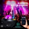 Rgb stjärnprojektor led nattlampa med bluetooth högtalare och fjärrkontroll