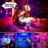 Rgb stjärnprojektor led nattlampa med bluetooth högtalare och fjärrkontroll