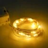 2st batteridriven led ljusslinga varm vit 1m