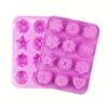 Silikonform 12-i-1 för minikakor – non-stick blomform, BPA-fri och ugnssäker upp till 230 °C