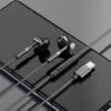 Usb-c in-ear hörlurar med sladd dac svart