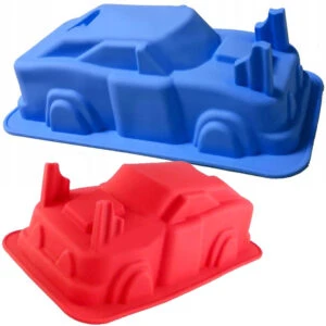 Silikon Tårtform Sockerkaksform Bil