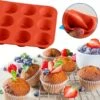 Muffinsform i silikon 12 fack – rund | non-stick & ugnstålig