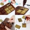 Silikon chokladform mini chokladkakor godis bakning