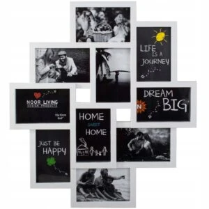 3D Fotoram för 10 bilder 10x15cm - Stor Collage-ram