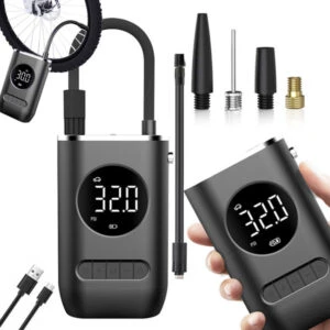 Portabel Elektrisk Kompressor: 10 Bar Batteripump för Cykel & Bil