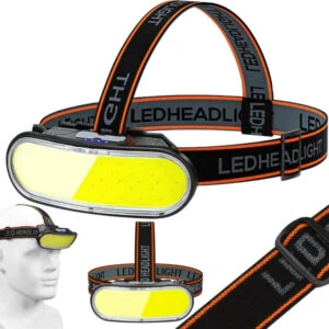LED Pannlampa med 5 Ljuslägen, Vinklingsbar USB-C Laddningsbar COB