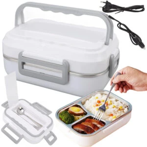 Elektrisk Lunchlåda, Rostfri Värmebehållare för Arbetsfordon