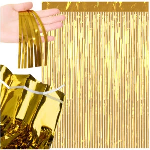 Glitterdraperi Foliegardin 100x200cm Guld