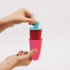 Isform för glass 6-pack – bpa-fri glassform med droppskydd, pinnar och ställ för hemmagjord glass