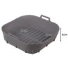Fyrkantig silikoninsats till air fryer 20x20cm, non-stick