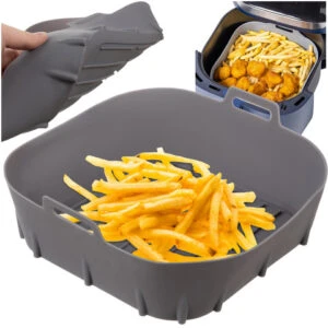 Fyrkantig Silikoninsats till Air Fryer 20x20cm, Non-Stick