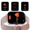 Fitpro android ios smartwatch med 2 armband, bluetooth och hälso-funktioner rosa