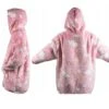 Mysig självlysande snuggie filttröja för barn rosa