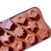 Silikonform stjärnor & solmotiv – för choklad, godis & gelé