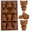 Silikonform teddy bear nallebjörnar bakform